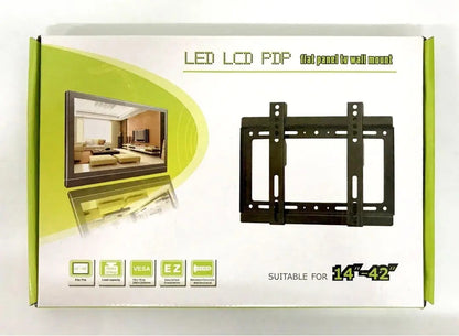 Soporte TV LCD LED plasma de 14 a 42 fijo hasta 25kg negro