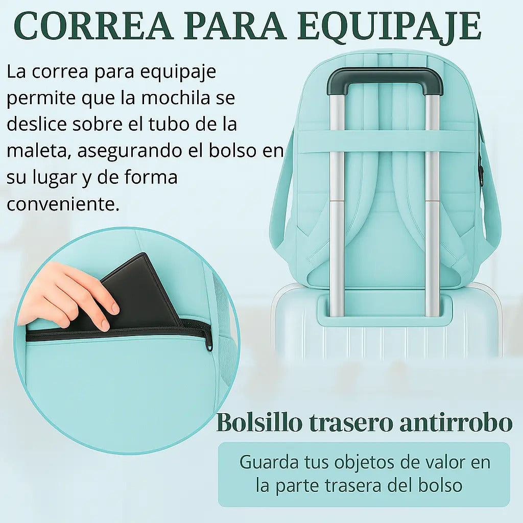 Mochila multiuso urbana viaje porta notebook Matein 1007 28l