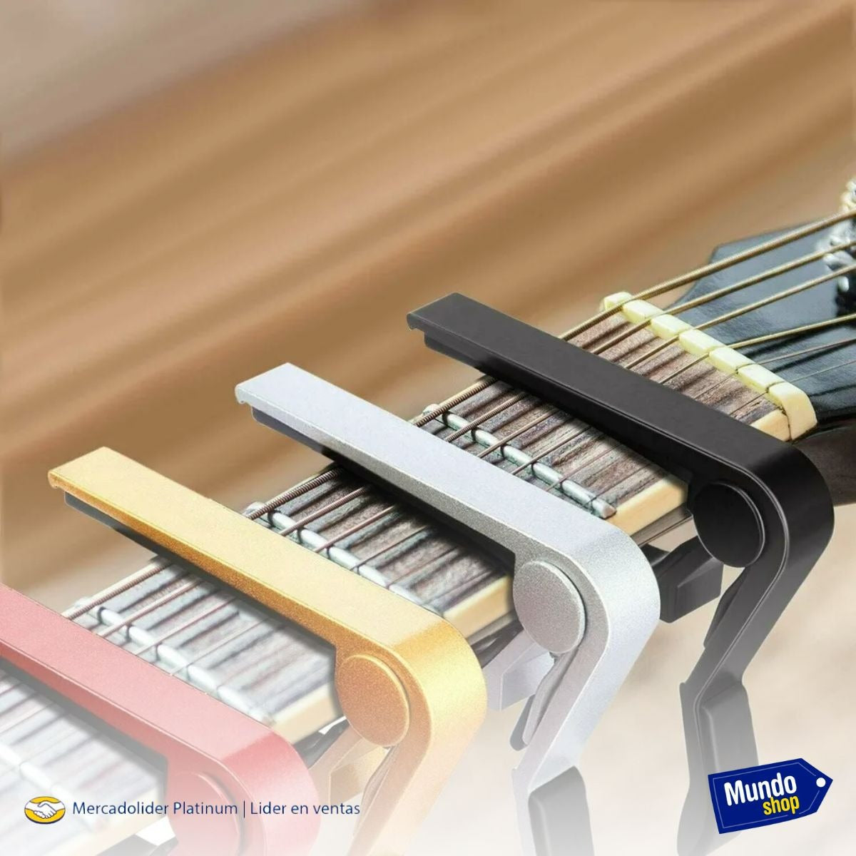Requinto capo capotraste guitarra acustica electrica pinza
