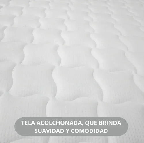 Colchón espuma 1 plaza Emily 17 alta densidad+ 1 almohada