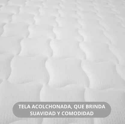 Colchón espuma 1 plaza Emily 17 alta densidad+ 1 almohada