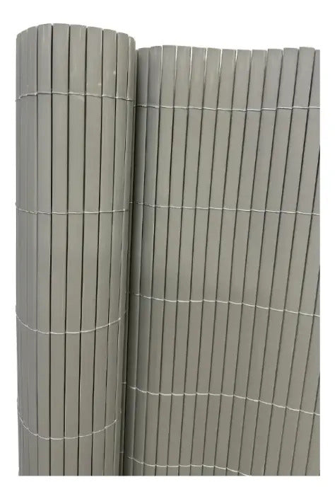 Cerca de PVC gris 1,0 x3 mts esterilla cerramiento gris