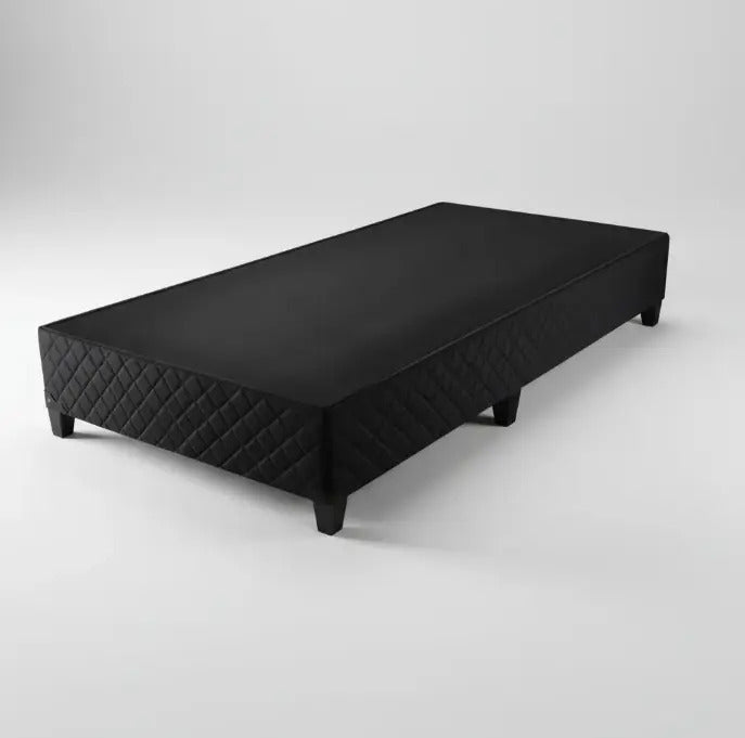Box para sommier capitoneado con patas una plaza