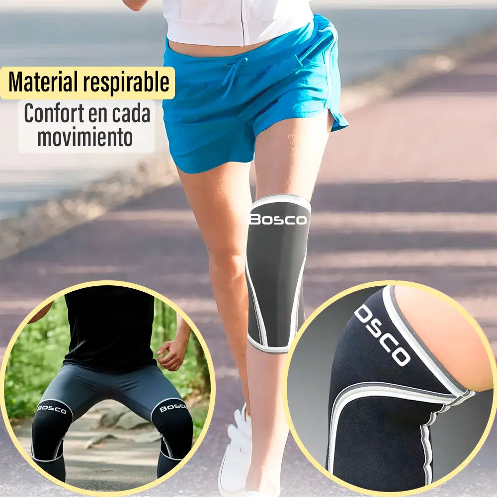 Rodillera deportiva de neopreno Bosco negro crossfit gym talle m