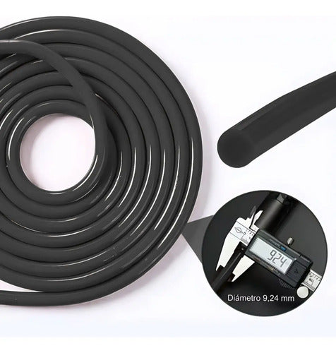Cuerda De Saltar Metal Bosco Cardio Gym Negro