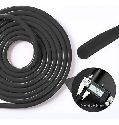 Cuerda De Saltar Metal Bosco Cardio Gym Negro