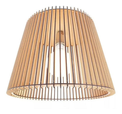 Lamparas De Techo Luminaria Madera 40cm. Buena Calidad Madera