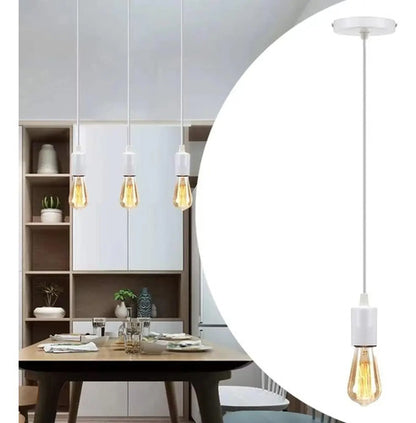 Portalamparas Colgante Liso Decorativo Pase E27 Techo