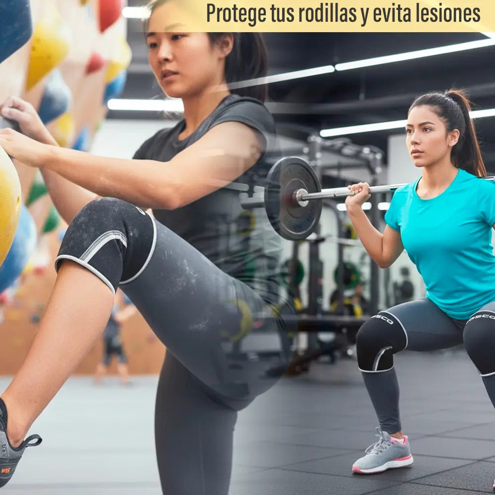 Rodillera deportiva de neopreno Bosco negro crossfit gym talle m