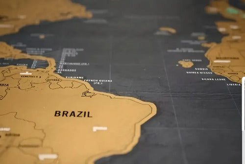 Mapa Para Raspar Mapamundi Scratch Map 82x59