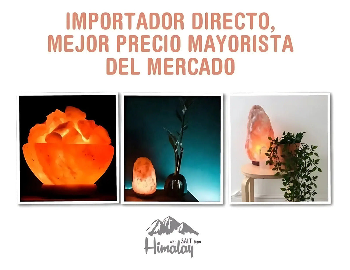 Lámparas de sal del Himalaya calidad 6 - 8kg originales