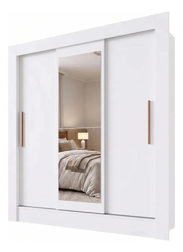 Placard ropero 3 puertas corredizas con espejo