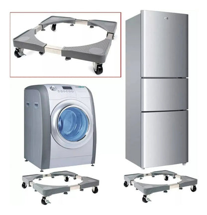Base móvil ajustable con rueda para electrodomésticos