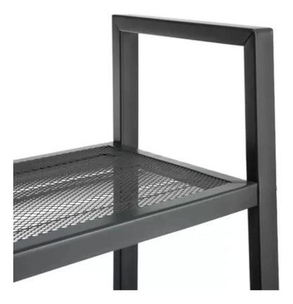 Estanteria60 Metal 3 Estantes Biblioteca Multiuso Industrial Negro