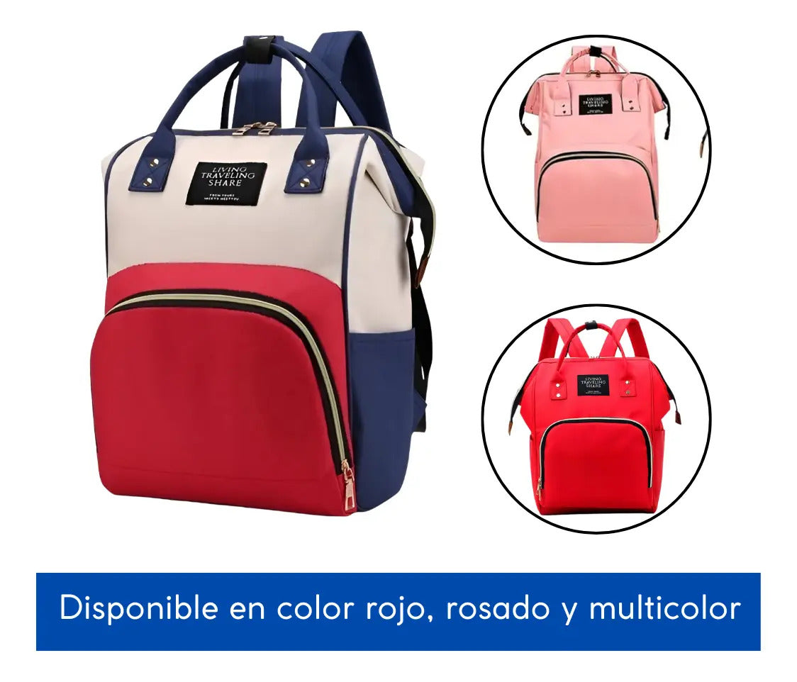 Bolso mochila maternal bebe resistente impermeable madre