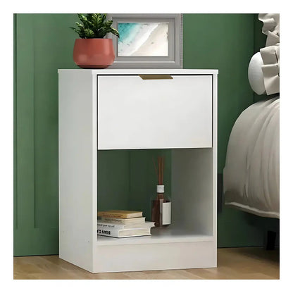 Pack x2 mesas de luz Paris con cajon moderna