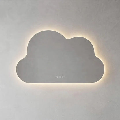 Espejo Decorativo Sin Marco Con Luz Led 70x50cm Tactil Blanco