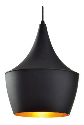 Lampara Colgante De Techo Nórdica Metal Calidad Negro