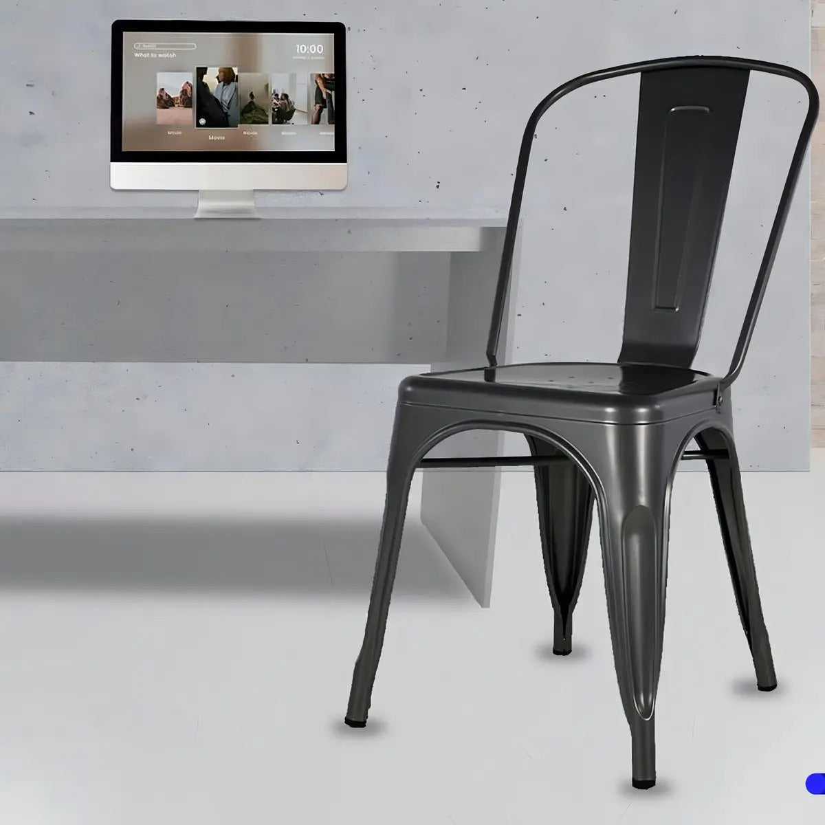 Silla Tolix reforzada interior/exterior metalica comedor