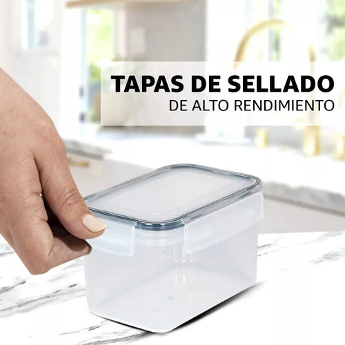 Recipientes Herméticos 36 Contenedores Color Transparente