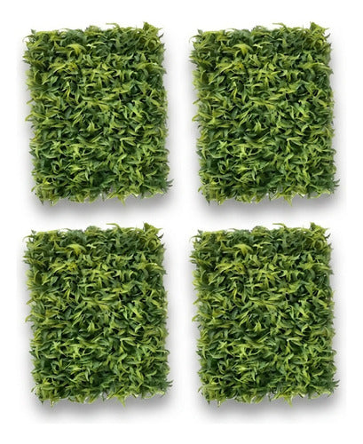 Pack X4 Enredadera Jardín Vertical Artificial Pared 40x60cm Verde Oscuro