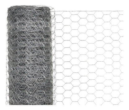 Malla Electrosoldada Rollo 1.20x25m Acero Galvanizado Bosco Sin Pvc Gris