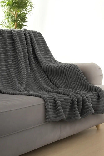 Manta Frazada Polar Suave Invierno 1 Plazas Abrigada