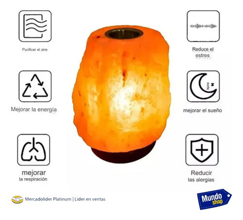 Lámparas De Sal Del Himalaya Aroma Esencia De Regalo. Naranja