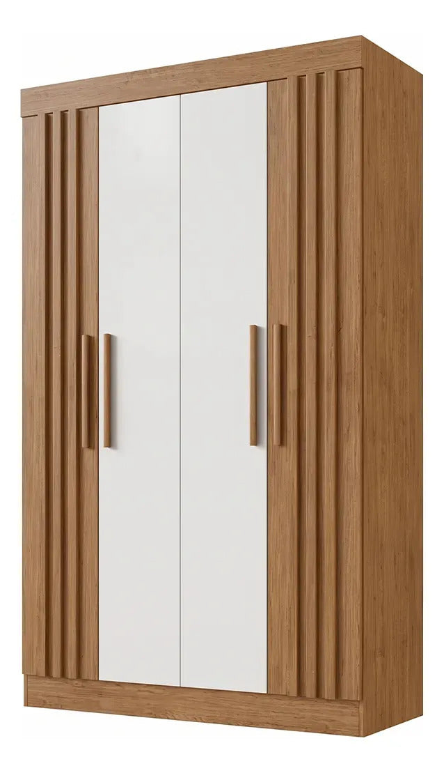 Ropero placard Verona 4 puertas MDF con dos cajones beige