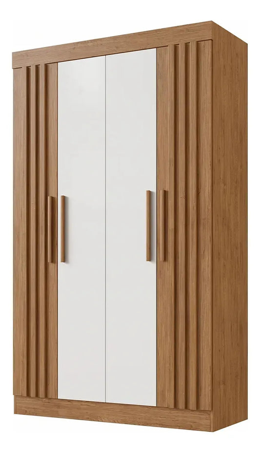 Ropero placard Verona 4 puertas MDF con dos cajones beige