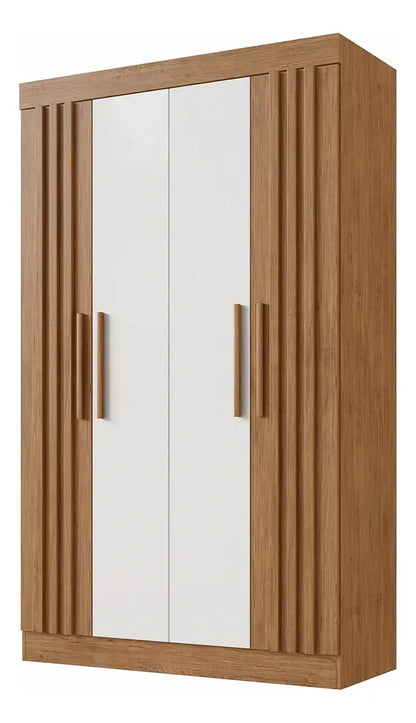 Ropero placard Verona 4 puertas MDF con dos cajones beige