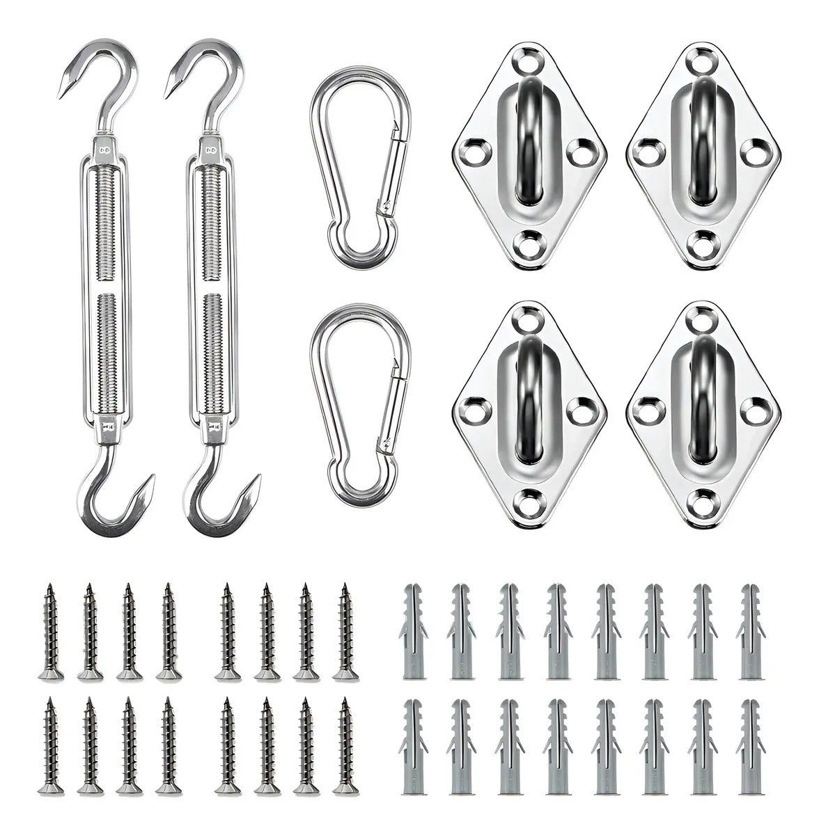 Accesorios para toldo vela 8mm reforzado acero inox exterior