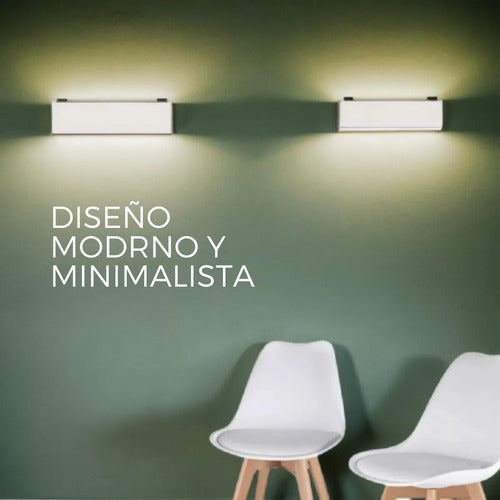 Aplique De Pared Foco Interior Exterior Monrovia Bosco Color Blanco