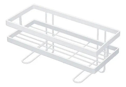 Organizador Adhesivo Metal Cocina Baño Con Ganchos