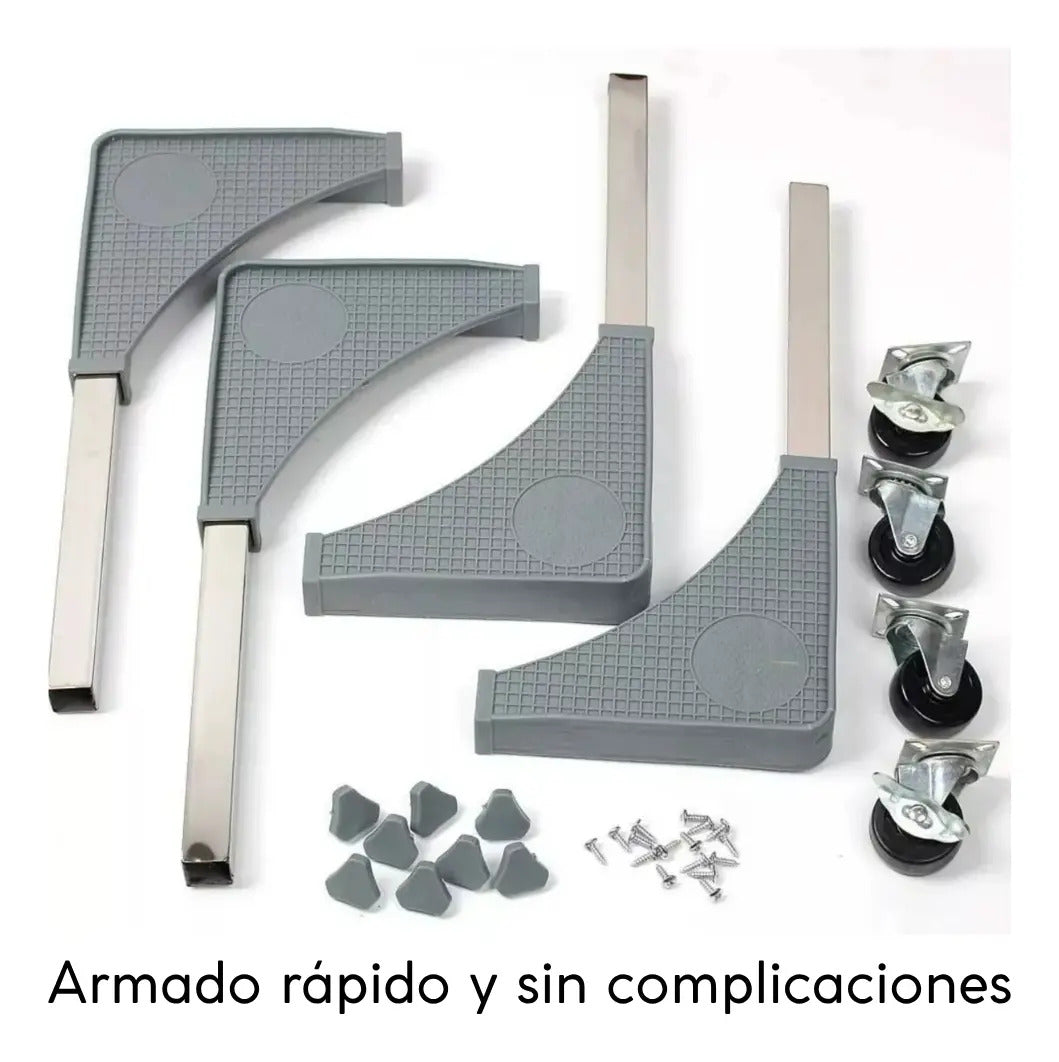 Base móvil ajustable con rueda para electrodomésticos