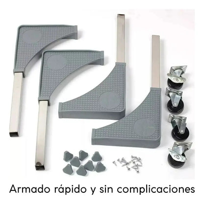 Base móvil ajustable con rueda para electrodomésticos