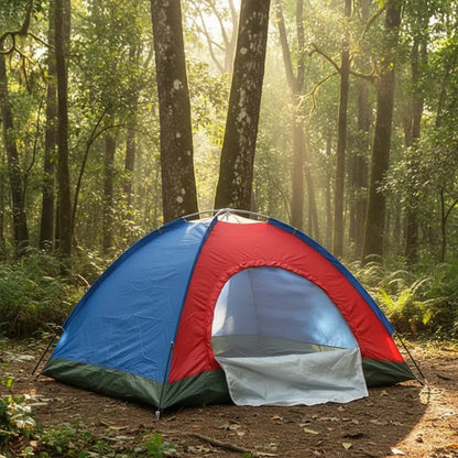 Carpa Outter Camping Para Dos Personas 2,0 X 2,0 M Nylon Rojo