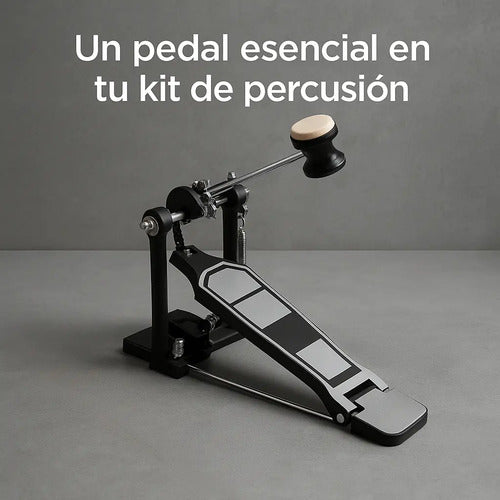 Pedal De Tambor Cromado Percusión