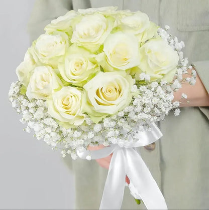 Ramo De 8 Piezas De Gypsophila Artificial Decorativa Blanco