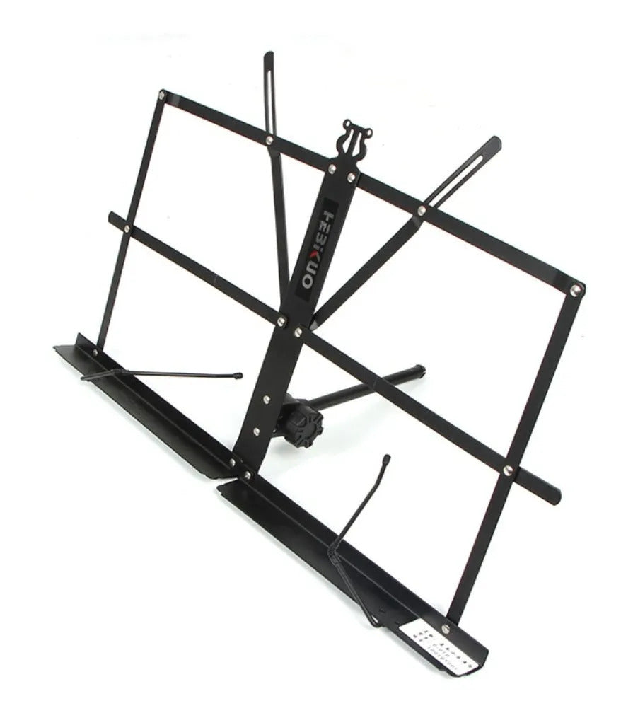 Atril partituras de mesa + funda musica negro
