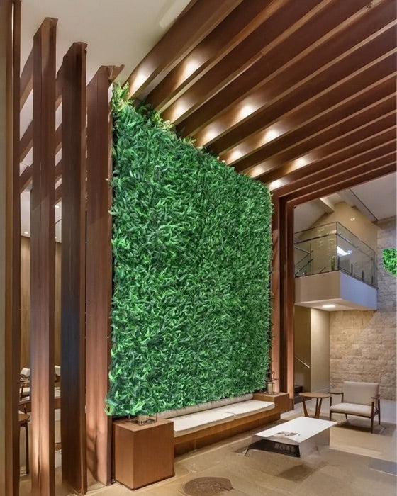 Enredadera hojas artificiales por rollo decorativas para jardín