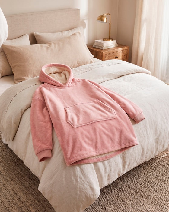Buzo manta con capucha polar y corderito unisex